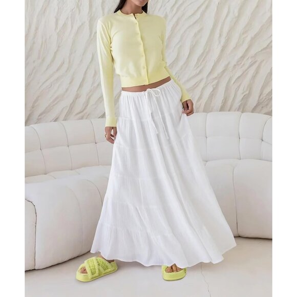 Women's Yellow Fuzzy Furry Faux Fur Cross Band Arch Open Slippers Slides Shoes - Picture 2 of 8